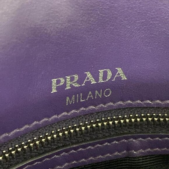 Auth PRADA Purple Patent Leather Shoulder Bag - Picture 13 of 14